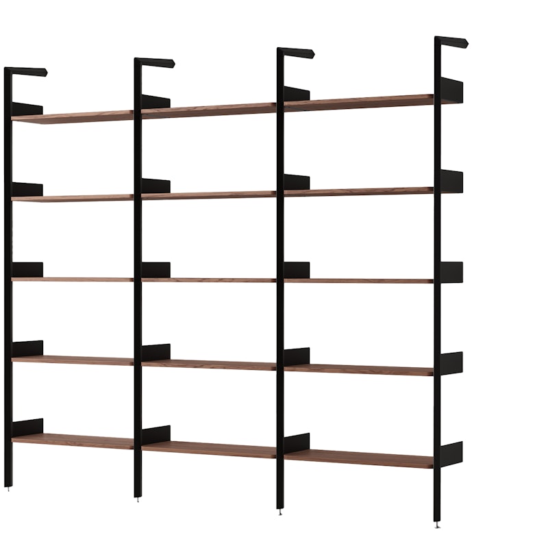 Rombe IF1/IF4/IF4 Shelving System Config F, Walnut