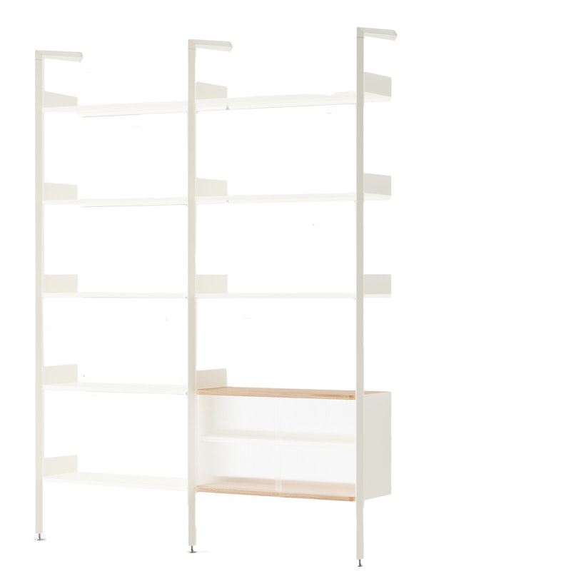 Rombe IF1/IF6 Shelving System Config C, Alabaster