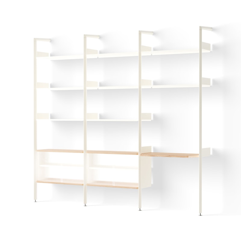 Rombe IF3/IF5/IF6 Shelving System Config J, Alabaster