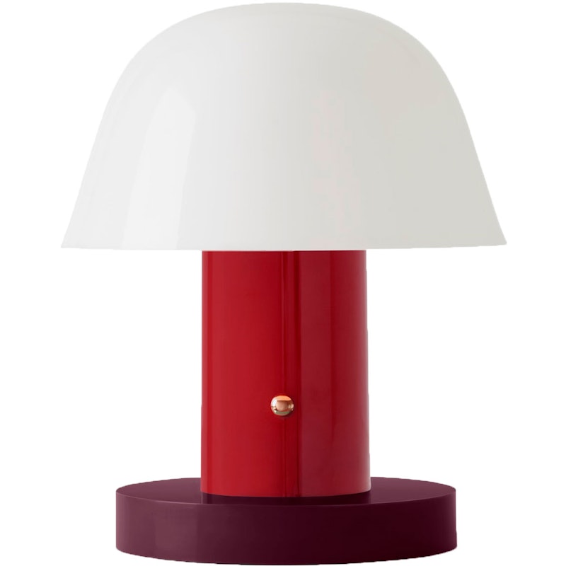 Setago JH27 Table Lamp Portable, Maroon / Grape