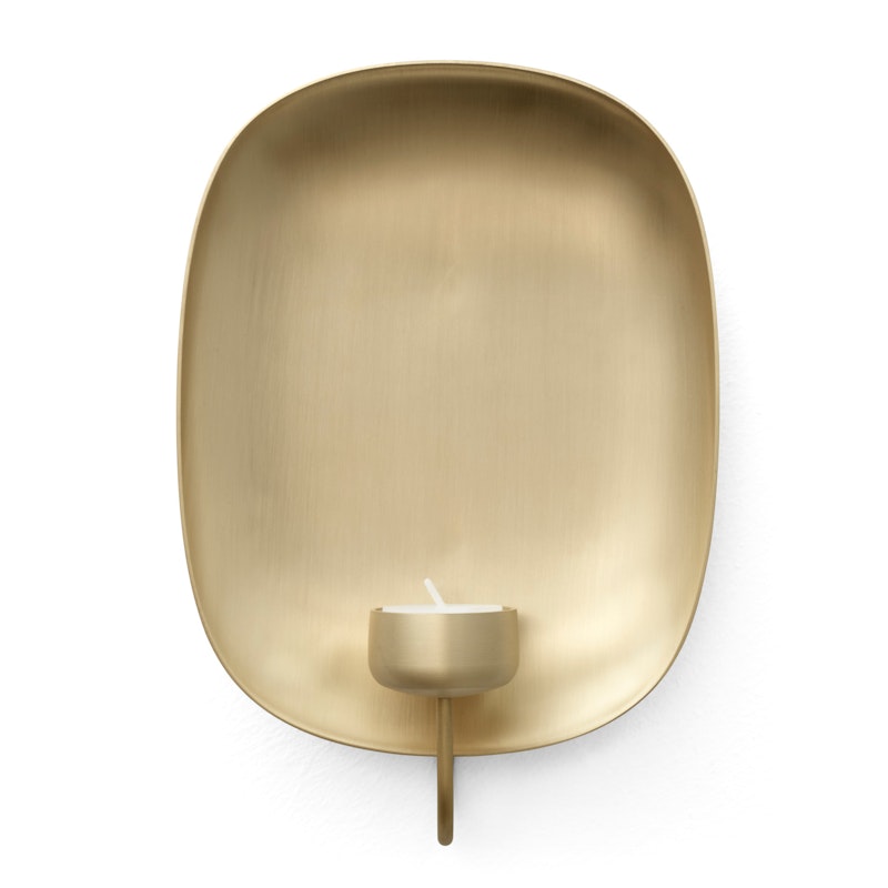 Votive AV20 Wall Candleholder, Brushed Brass