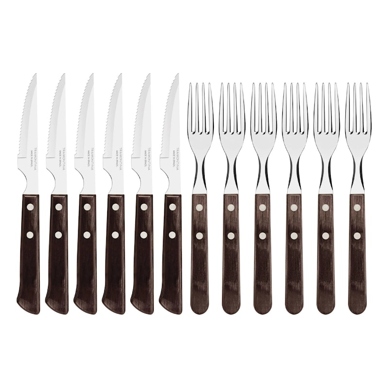 Tramontina Steak Cutlery Set 12-pack Brown