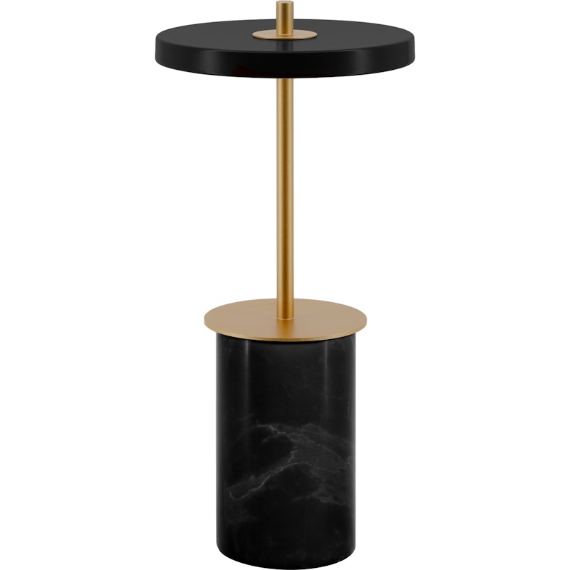 Asteria Move Mini Table Lamp Portable, Black Marble