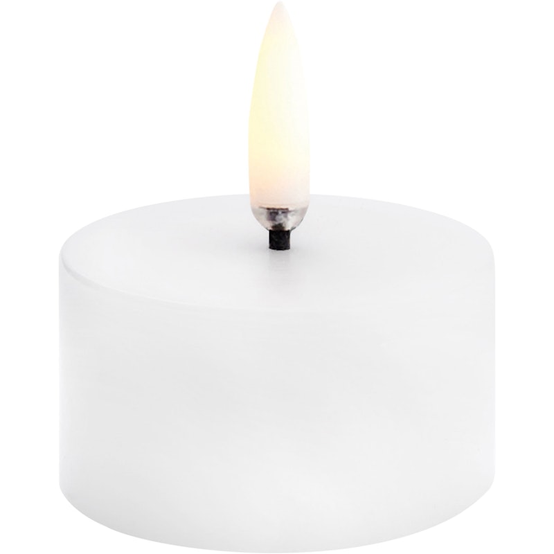 LED Mini Pillar Candle Nordic White, 5x2,8 cm