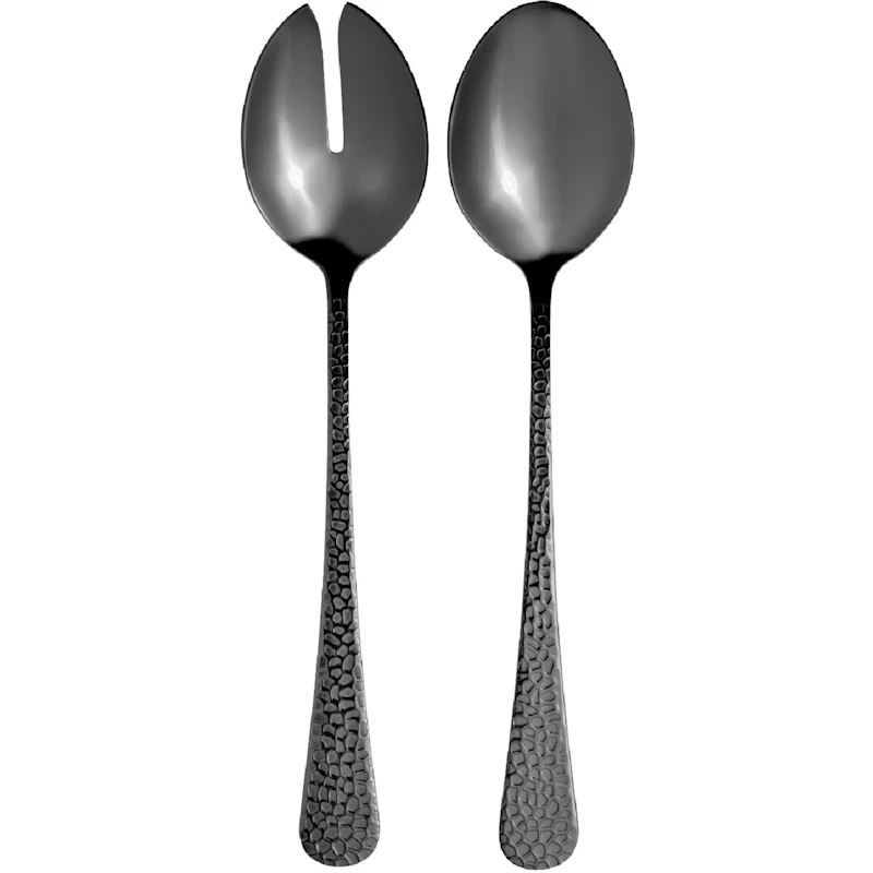 Frost Salad Servers 2 Pieces, Black