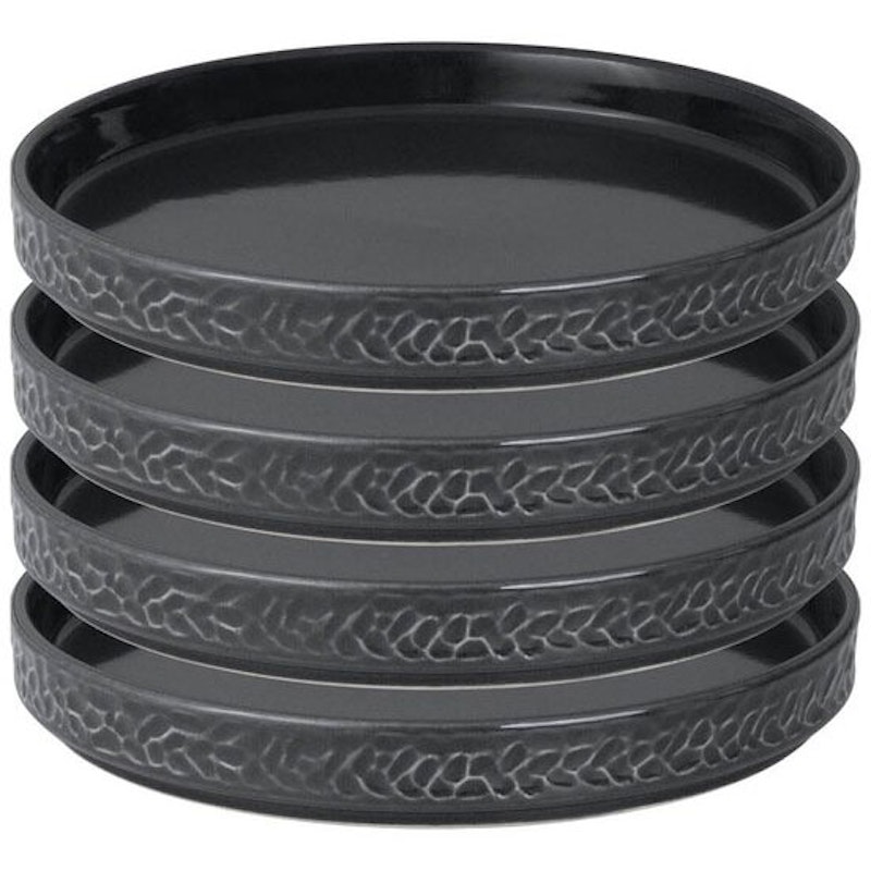 Servisen C Plate 17,2 cm 4-pack, Anthracite