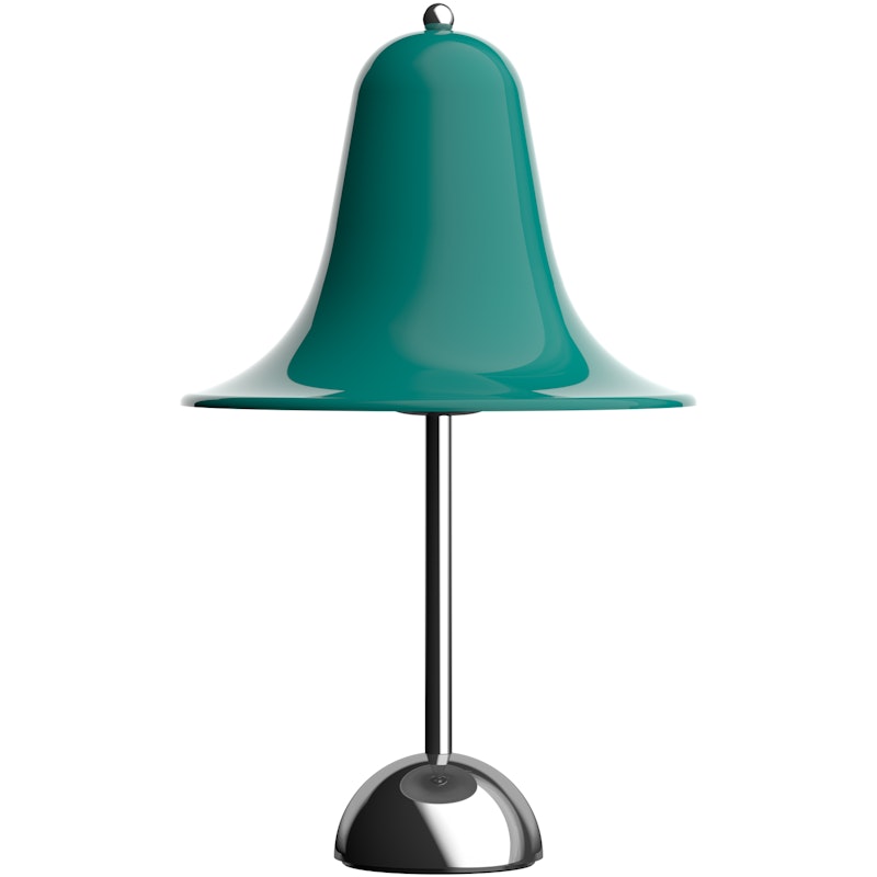 Pantop Table Lamp Ø23, Chrome / Dark Teal