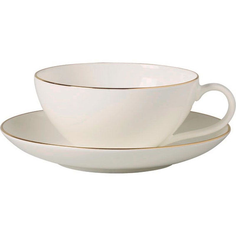 Anmut Gold Teacup With Saucer