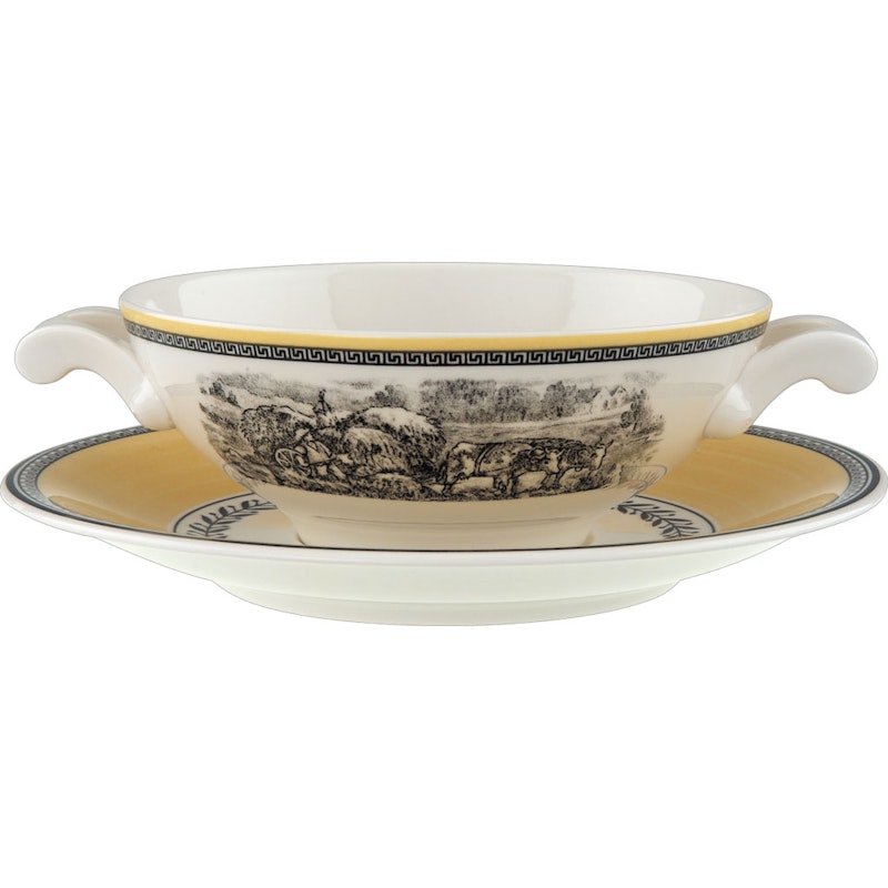 Audun Ferme Soup Cup With Saucer