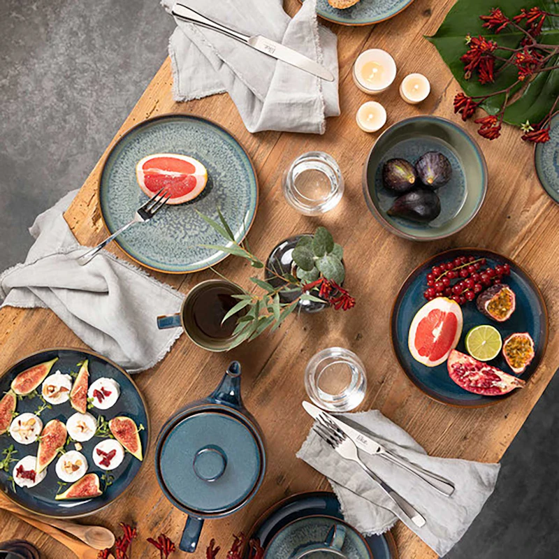 Crafted Denim Breakfast Set 6 Pieces | RoyalDesign