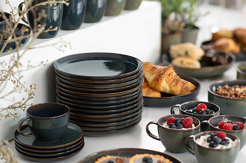Crafted Denim Breakfast Set 6 Pieces | RoyalDesign