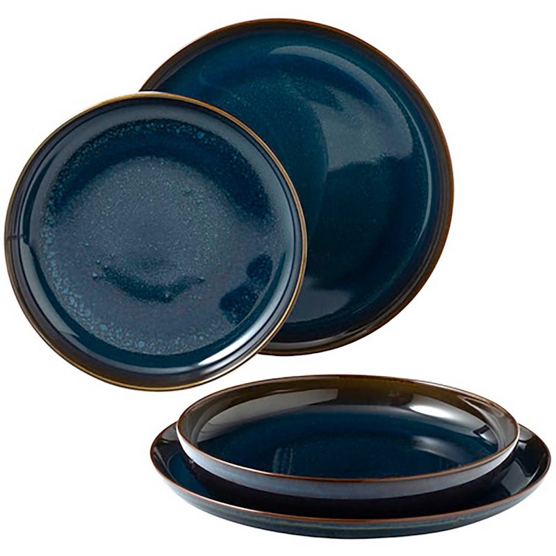 Crafted Denim Dinnerware Set 4 Pieces