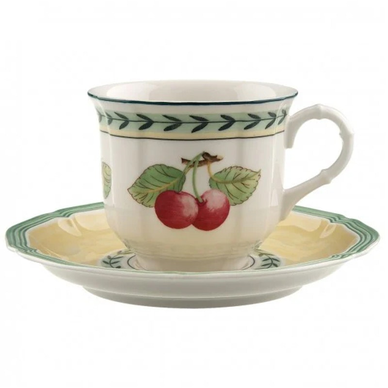 French Garden Fleurence Coffee Cup With Saucer