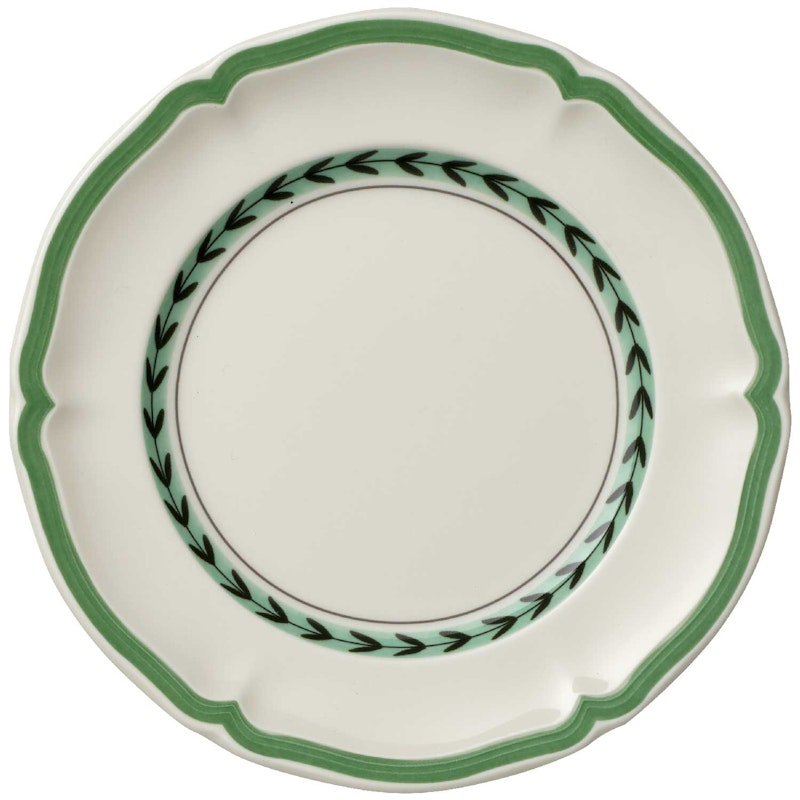 French Garden Green Line Bread Plate, 17 cm