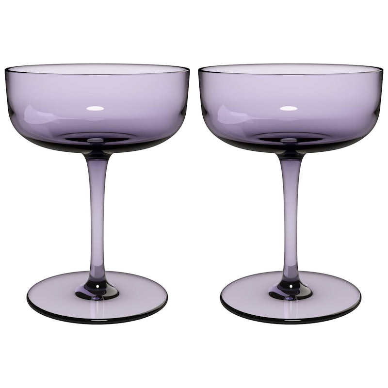 Like Champagne Glass 2-pack, Lavender
