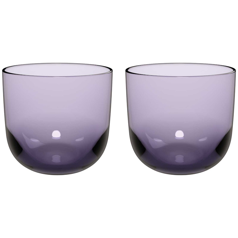 Like Water Glass 2-pack, Lavender