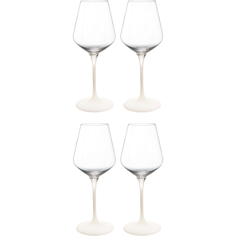 Manufacture Rock White Wine Glass 38 cl 4-pack, White