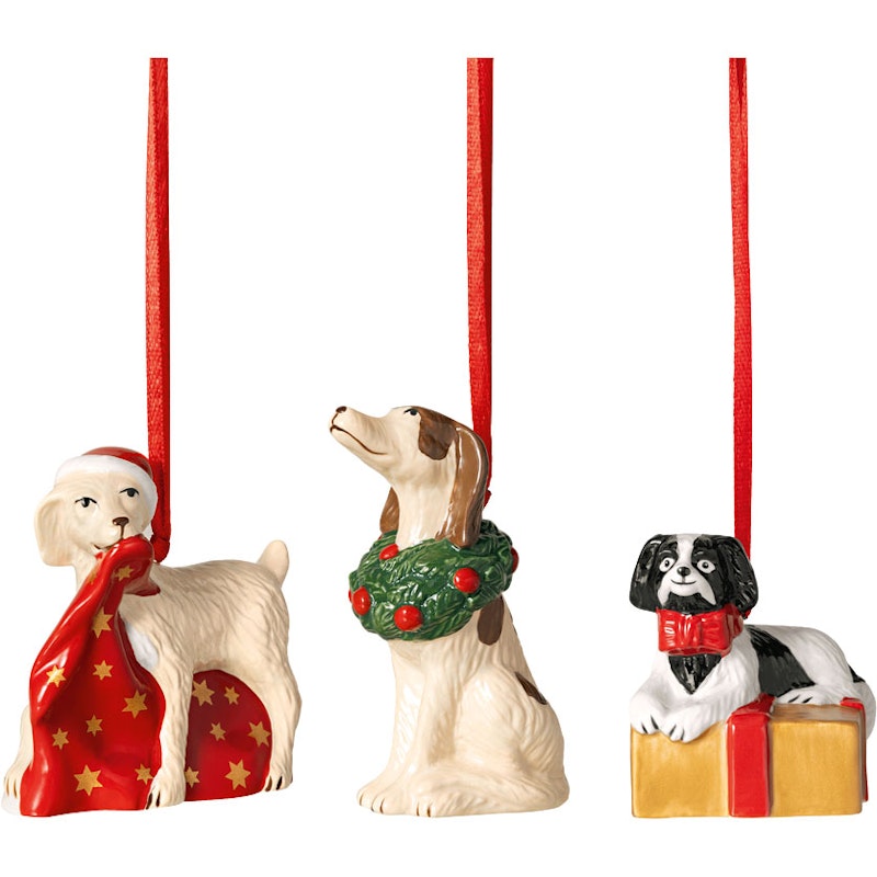 Nostalgic Ornament Dogs 3-pack