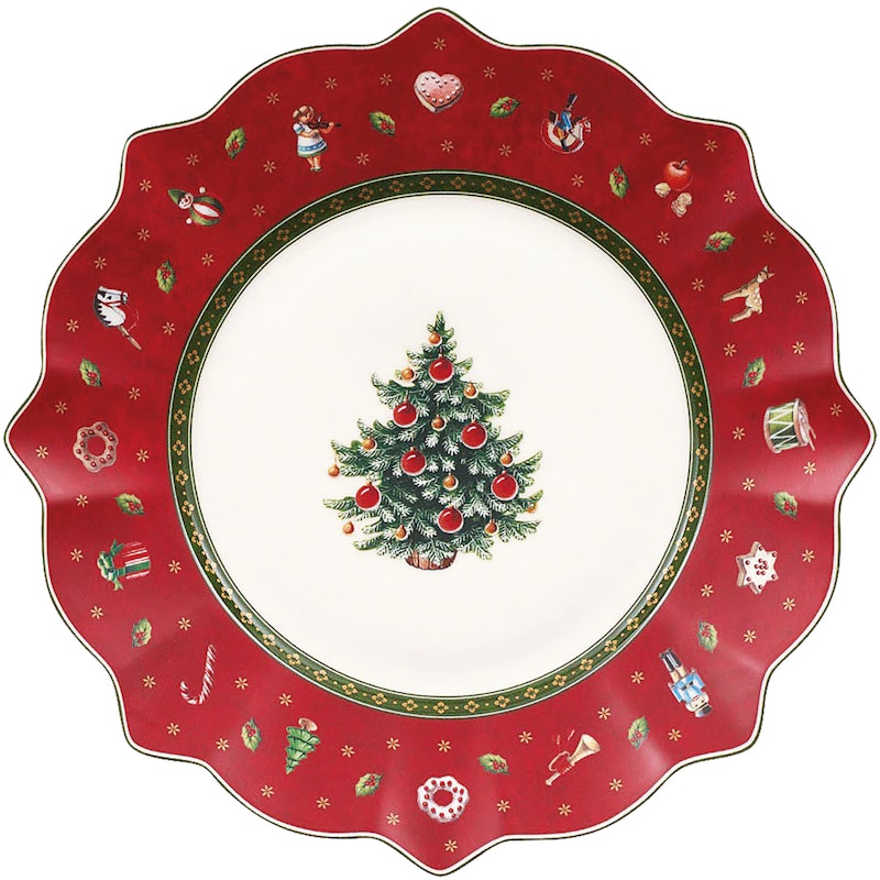 Toy's Delight Breakfast Plate 24 cm, Red