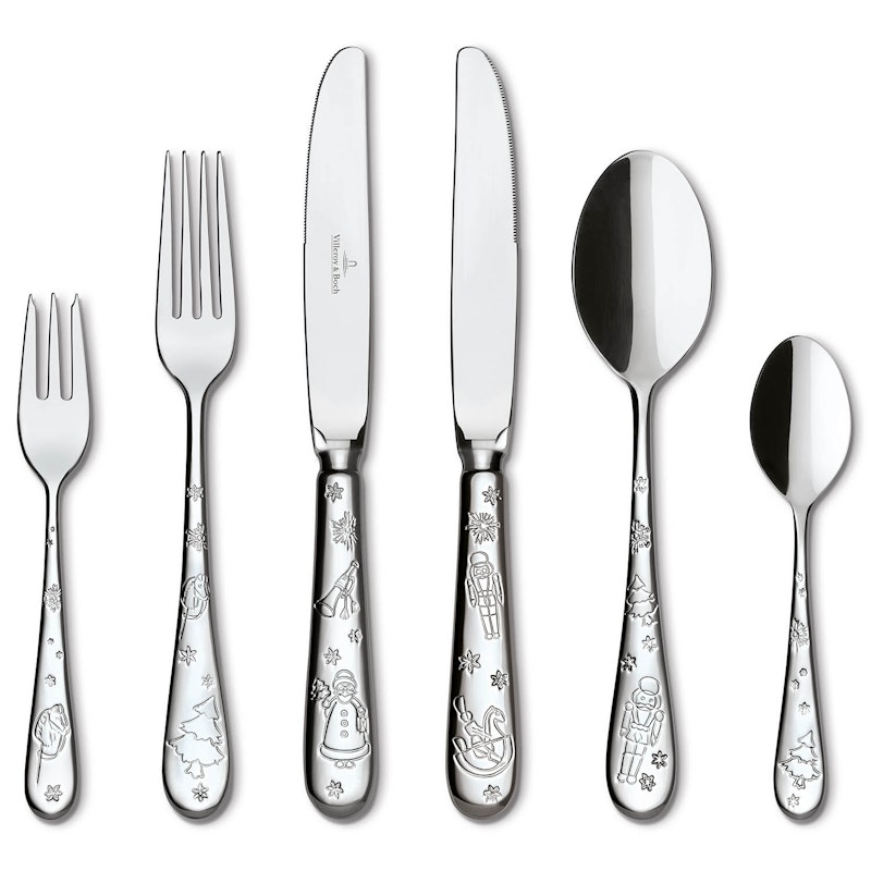 Toy's Delight Cutlery set 30pcs silver/platinum