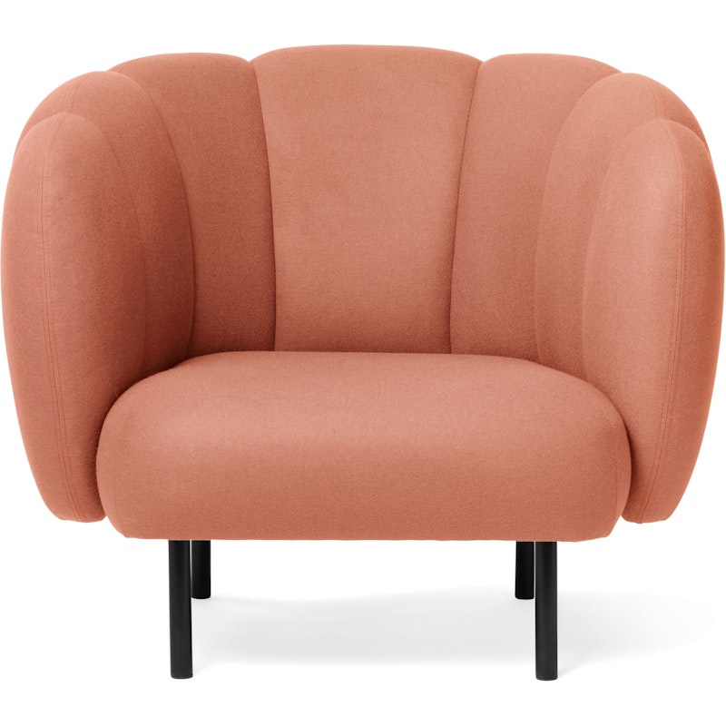 Cape Lounge Chair With Stitches, Blush