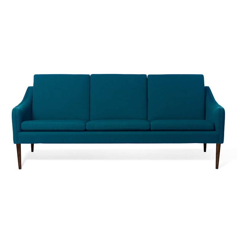 Mr. Olsen 3-Seater Sofa, Dark Turqouise / Walnut Oiled Oak