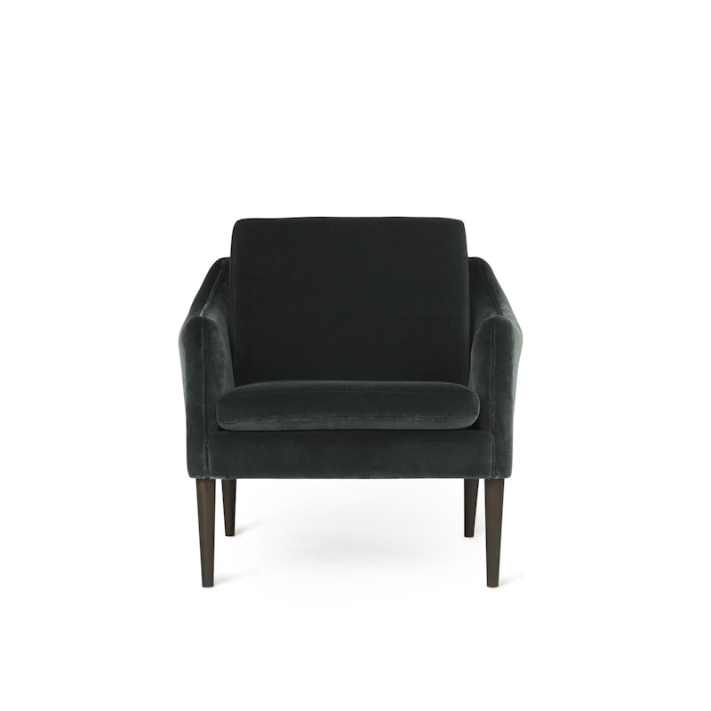 Mr. Olsen Lounge Chair, Dark Petrol / Smoked Oak