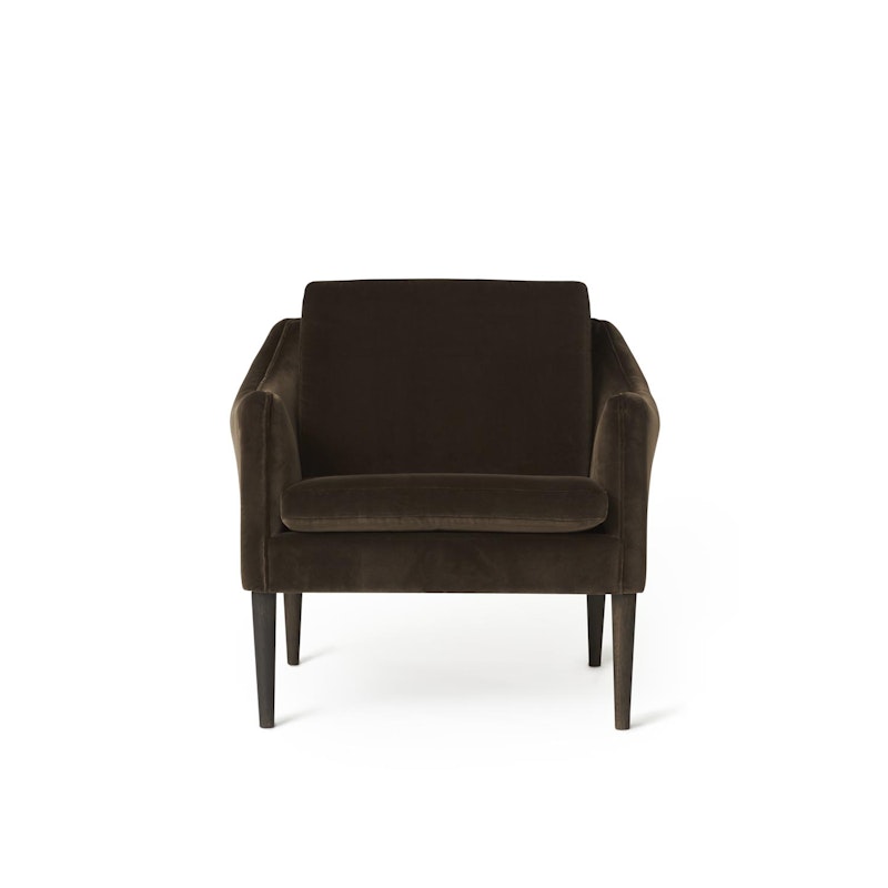 Mr. Olsen Lounge Chair, Java Brown / Smoked Oak