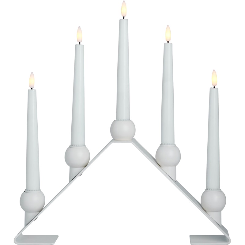 Luna Advent Candle Holder, White