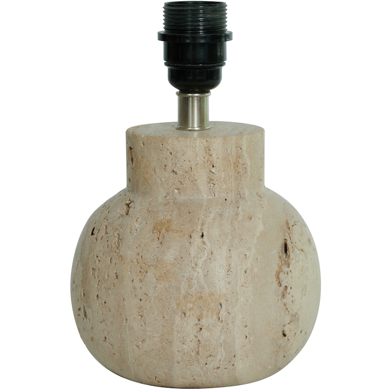 Pella Lamp Base, Travertine