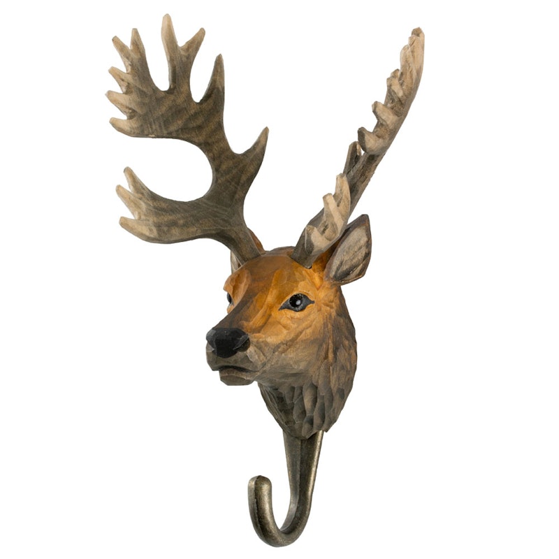 Hand-carved Hook, Red Deer