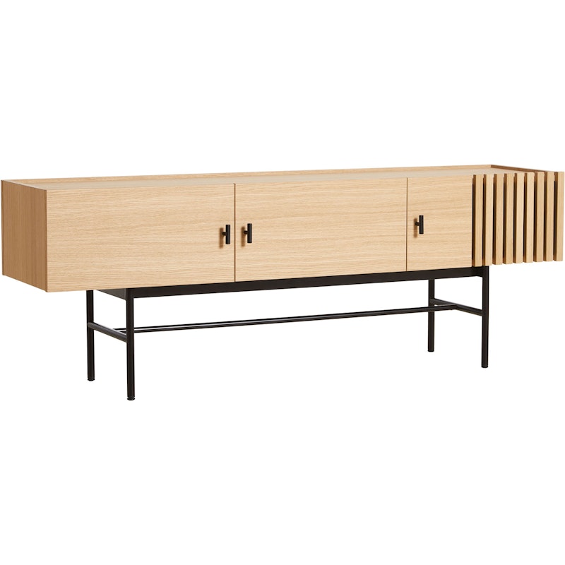 ARRAY Sideboard Low 150 cm, White Pigmented Oak