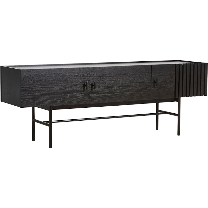 ARRAY Sideboard Low 150 cm, Black Painted Oak