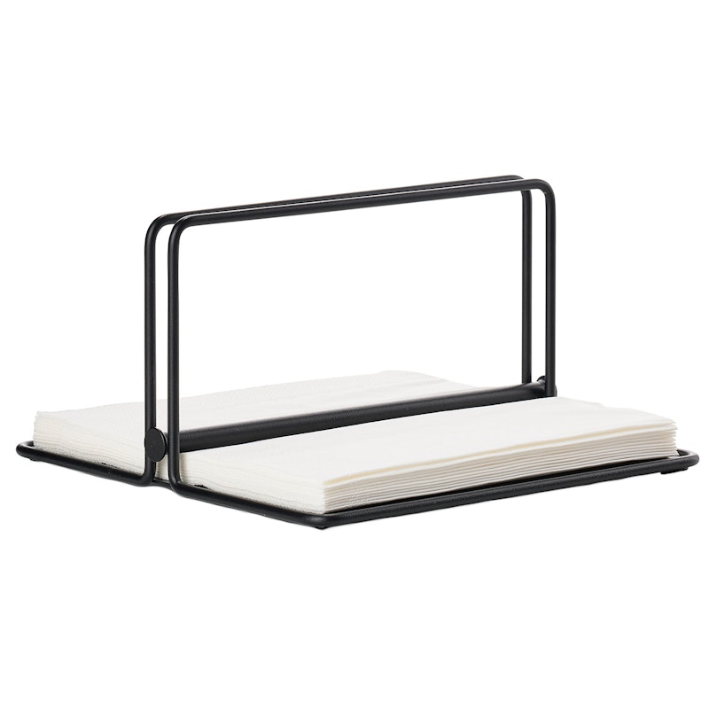 Singles Napkin Holder, Black