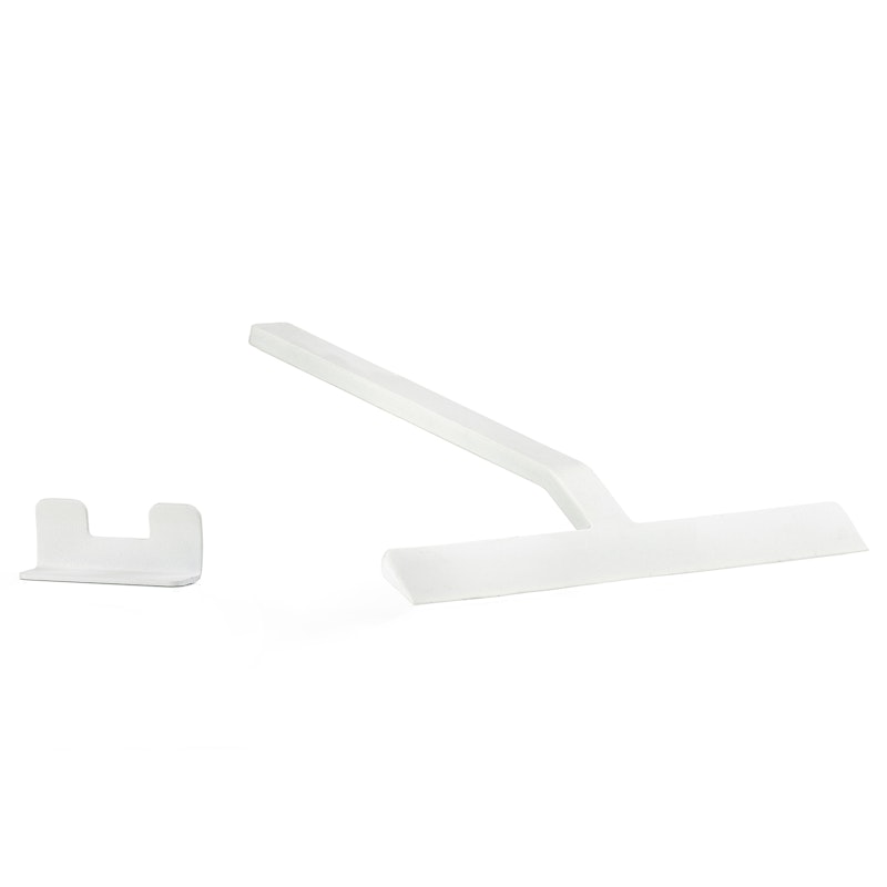 Rim Shower Squeegee 22 cm With Holder, White