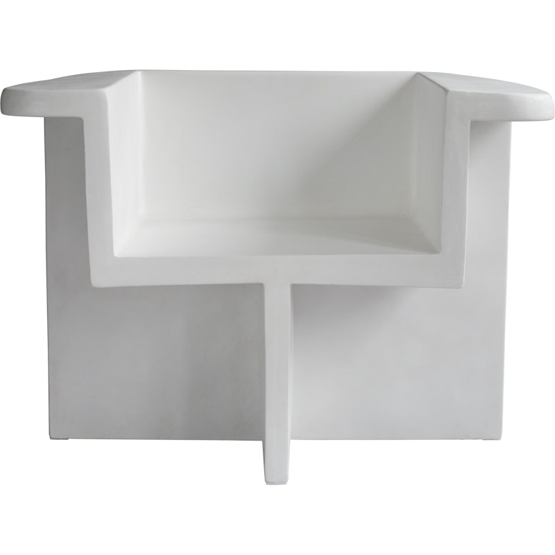 Brutus Lounge Chair, Bone White