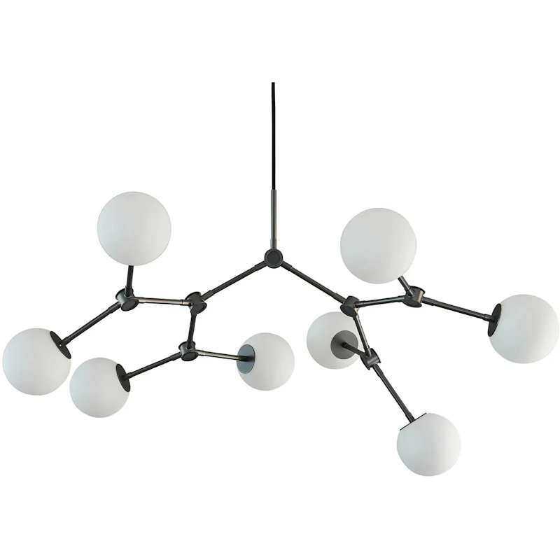 Drop Bulp Mini Chandelier, Grey