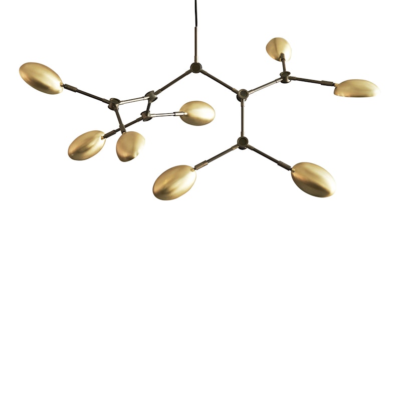 Drop Mini Chandelier, Brass