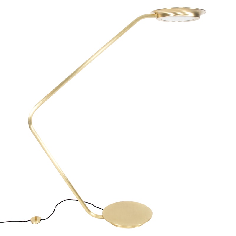 Modernist Floor Lamp, brass