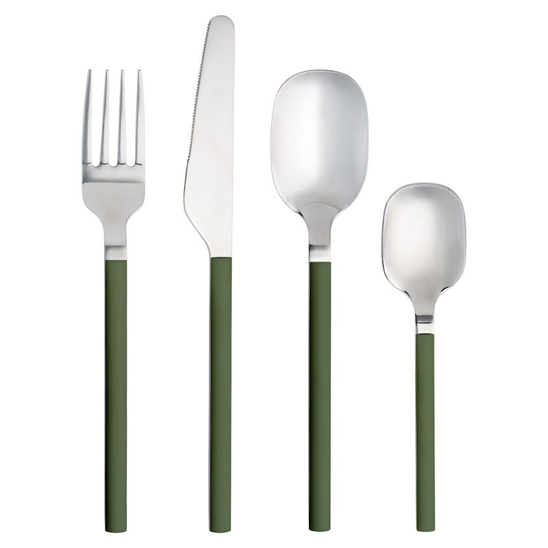 Confetti Besteck-Set 16-er Set, Olive