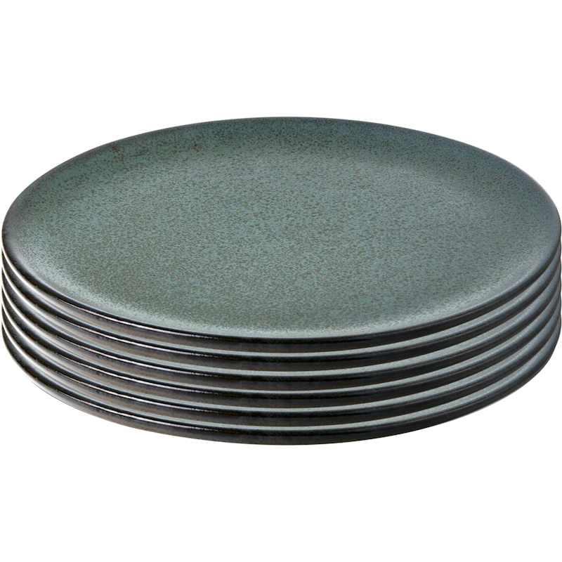 Raw Dinner Plate 28 cm 6-pack, Northern Green