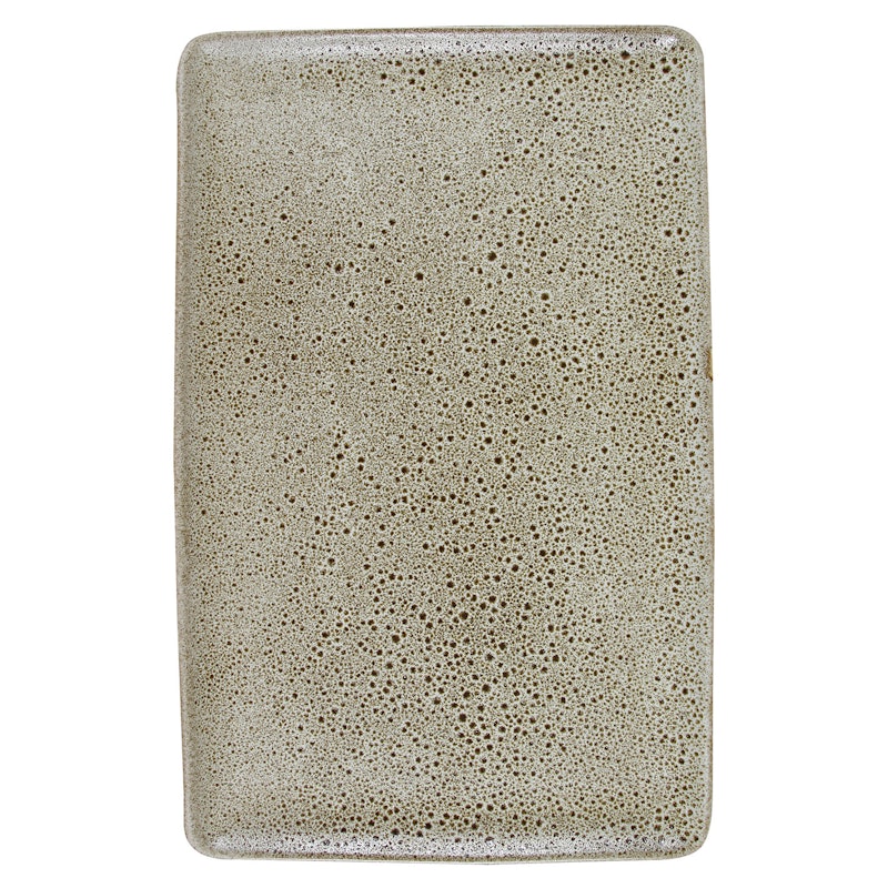 Raw Rectangular Plate 31.5x20, Sandy Beige