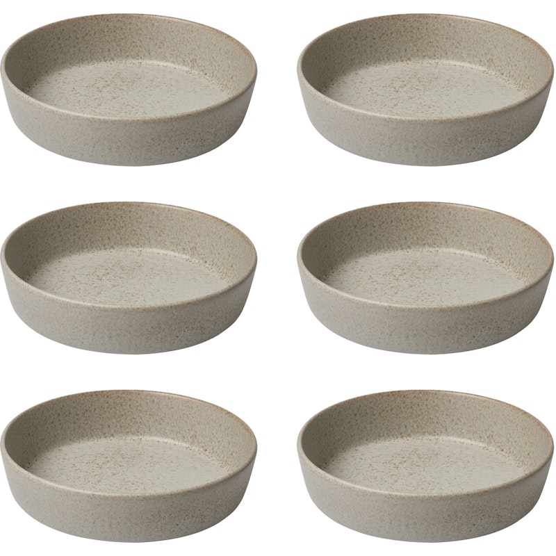 RAW Soup Plate 19,4 cm 6-pack, Sandy Beige