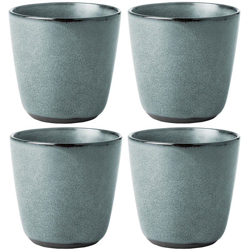 Raw Mug 30 cl 4-pack, Northern Green