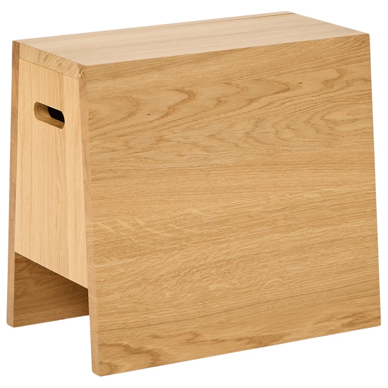 Plinth Stool, Oak