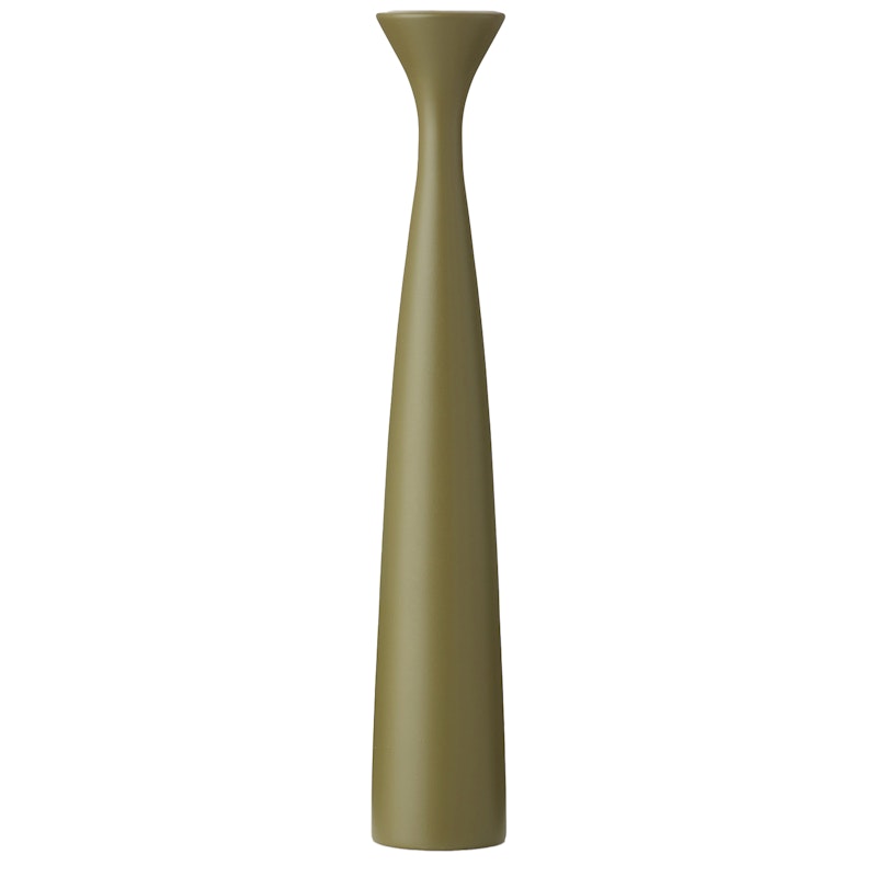 Rose Candle Holder, Olive Green