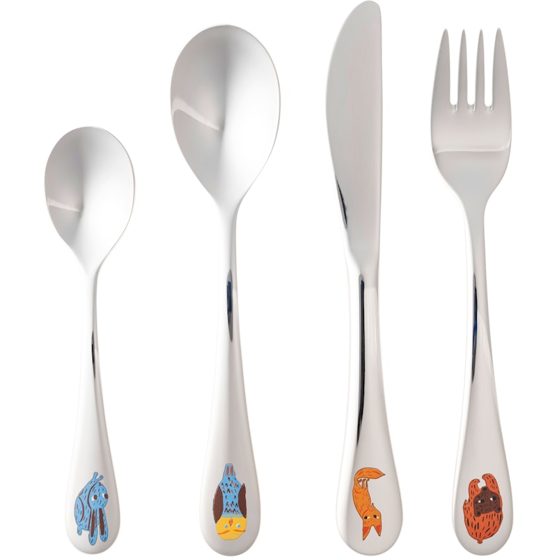 Poppoo Childrens Cutlery Vänner 4-pack