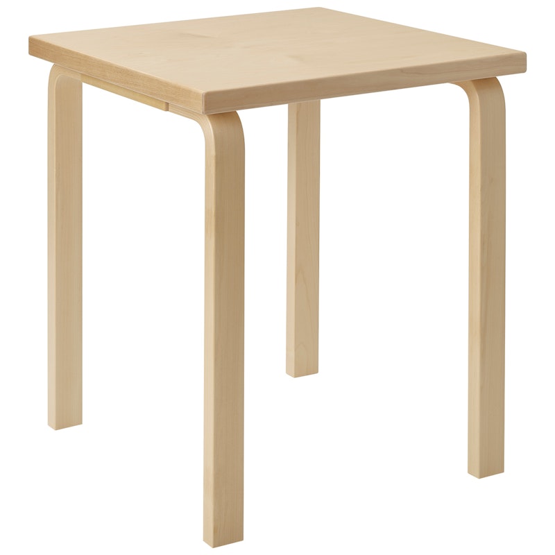 Aalto 80C Kindertisch Quadratisch 60x60 cm, Birke