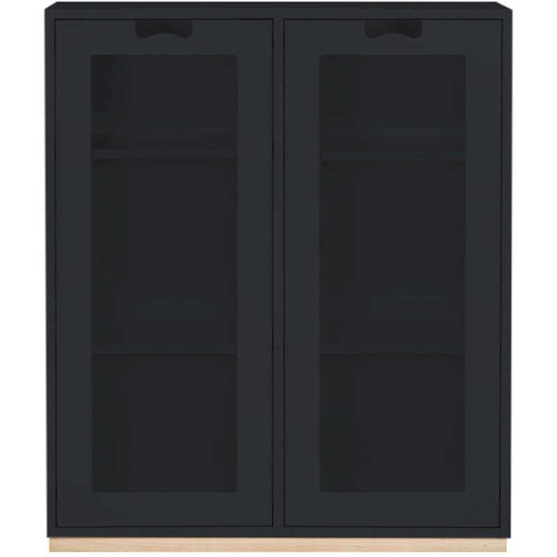 Snow E Display Cabinet 42 cm, Char Grey