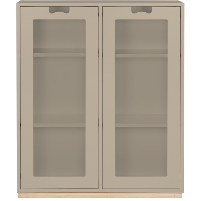 Snow E Display Cabinet 42 cm, Dark Sand